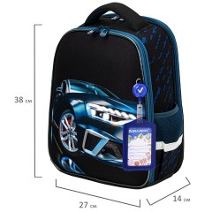 Ранец BRAUBERG FIT, 2 отделения, "Super car", 38х27х14 см, 272024 Ранец BRAUBERG FIT, 2 отделения, "Super car", 38х27х14 см, 272024 - фото 10