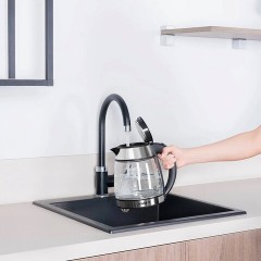 Чайник SCARLETT SC-EK27G54, 1,7 л, 1800 Вт, закрытый нагревательный элемент, стекло, стальной - фото 4