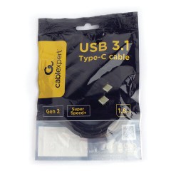 Кабель USB 3.1 Type-C-Type-C, 1,8 м, CABLEXPERT, 5 А, 100 Вт, PD/QC3.0, медь, черный, CCP-USB3.1-CMCM2-1.8M - фото 3