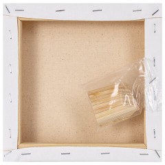 Холст 3D на подрамнике BRAUBERG ART CLASSIC 20х20 см, 440 г/м2, грунт, 100% хлопок мелкое зерно, 191661 - фото 3
