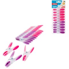 Прищепки бельевые 8,2 см, КОМПЛЕКТ 10 штук, прорезиненный пластик, ассорти, PRIMILA (ПРИМИЛА) PREMIUM, 700523