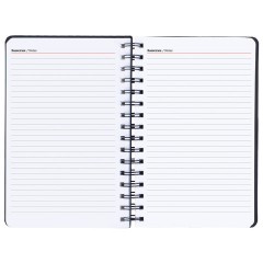 Ежедневник недатированный, А5, 135х210 мм, BRAUBERG "Felt", на гребне, войлок, застежка на кнопке, 160 л., черный, 117132 - фото 14