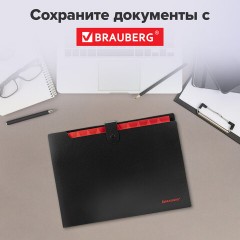 Папка-органайзер на кнопке 12 отделений, BRAUBERG "Extra", А4, черная с красным, 271934 Папка-органайзер на кнопке 12 отделений, BRAUBERG "Extra", А4, черная с красным, 271934 - фото 14