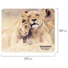 Коврик для мыши SONNEN "LIONS", резина + ткань, 220х180х3 мм, 513310 Коврик для мыши SONNEN "LIONS", резина + ткань, 220х180х3 мм, 513310 - фото 6