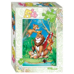Пазл картонный 54 элемента, "Любимые сказки", АССОРТИ, поле 18х13,5 см, STEP PUZZLE - фото 6