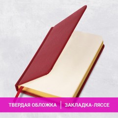 Ежедневник недатированный МАЛЫЙ ФОРМАТ 100x150 мм, А6, BRAUBERG "Iguana", под кожу, 160 л., красный, 114468 Ежедневник недатированный МАЛЫЙ ФОРМАТ 100x150 мм, А6, BRAUBERG "Iguana", под кожу, 160 л., красный, 114468 - фото 13