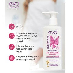 Крем-мыло для интимной гигиены гипоаллергенное с молочной кислотой 200 мл, EVO Intimate, 1436 Крем-мыло для интимной гигиены гипоаллергенное с молочной кислотой 200 мл, EVO Intimate, 1436 - фото 9