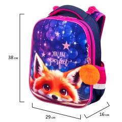 Ранец BRAUBERG PREMIUM, 2 отделения, с брелоком, "Cute fox", LED-ЛАМПОЧКИ, 38х29х16 см, 272019 Ранец BRAUBERG PREMIUM, 2 отделения, с брелоком, "Cute fox", LED-ЛАМПОЧКИ, 38х29х16 см, 272019 - фото 10