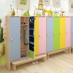 Кармашки-органайзер в шкафчик для детского сада BRAUBERG KIDS, крепление на липучке, наклейки-подсказки, 24х88 см, "Космос", 274466 - фото 5