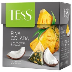 Чай TESS "Pina Colada" зеленый с ароматом тропических фруктов, 20 пирамидок по 1,8 г, 0787-12 - фото 6
