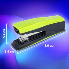 Степлер №24/6, 26/6 BRAUBERG "SUPER", до 30 листов, зелено-черный, 272741 - фото 14