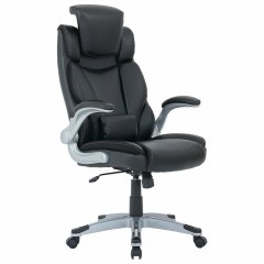 Кресло BRABIX PREMIUM "Phantom EX-553", рециклированная кожа, регулируемый подголовник, черное, 532940 - фото 7