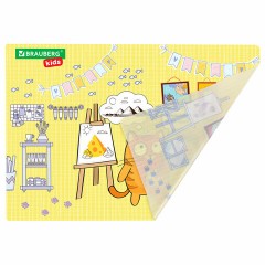 Настольное покрытие BRAUBERG KIDS для труда и творческих занятий, ПВХ, "Artist", 50х35 см, 272358 Настольное покрытие BRAUBERG KIDS для труда и творческих занятий, ПВХ, "Artist", 50х35 см, 272358 - фото 2