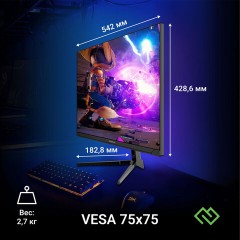 Монитор DIGMA Overdrive 24P410F 23.8" (60 см), 1920x1080 / 16:9 / IPS / 1 ms / 300 cd / HDMI / черный, DM24SG03 - фото 7
