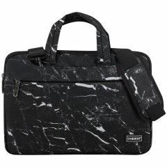Сумка портфель HEIKKI STYLE (ХЕЙКИ) с отделением для ноутбука 13-14", 3 кармана, черная, 26х36х3 см, 272606 - фото 4