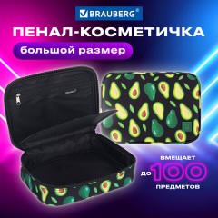 Пенал-косметичка BRAUBERG БОЛЬШОЙ, 1 отделение, 1 откидная планка, ткань, 21x15x6 см, "Avocado", 270706 Пенал-косметичка BRAUBERG БОЛЬШОЙ, 1 отделение, 1 откидная планка, ткань, 21x15x6 см, "Avocado", 270706 - фото 7