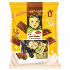 Шоколад порционный "Аленка" молочный, 210 г (14 плиток по 15 г), КО09030 - фото 3