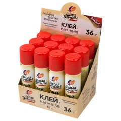 Клей-карандаш ЛУЧ "Школа творчества", 36 г, PVP основа, 29С 1738-08 - фото 2