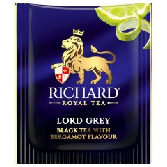 Чай RICHARD "Lord Grey" черный с бергамотом, 200 пакетиков в конвертах по 2 г, 100184 - фото 3