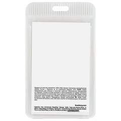 Бейдж вертикальный (85х54 мм), прозрачный, ЗАЩИТА ОТ ВЛАГИ И ПЫЛИ, BRAUBERG EXTRA, 238806 - фото 2