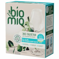Таблетки для посудомоечной машины 100 шт. BIOMIO "Эвкалипт", 510.73090.0101 Таблетки для посудомоечной машины 100 шт. BIOMIO "Эвкалипт", 510.73090.0101 - фото 2