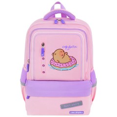 Рюкзак BRAUBERG STAR, 1 отделение, 5 карманов, "Capybara", розовый, 40x29x13 см, 272062 Рюкзак BRAUBERG STAR, 1 отделение, 5 карманов, "Capybara", розовый, 40x29x13 см, 272062 - фото 2