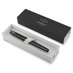 Ручка перьевая PARKER "IM Professionals Monochrome Titanium", темно-серый лак, сталь, синяя, 2172959 Ручка перьевая PARKER "IM Professionals Monochrome Titanium", темно-серый лак, сталь, синяя, 2172959 - фото 4