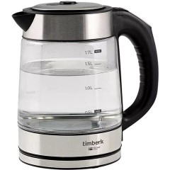 Чайник TIMBERK T-EK27G03, 1,7 л, 2200 Вт, закрытый нагревательный элемент, ТЕРМОРЕГУЛЯТОР, стекло, стальной Чайник TIMBERK T-EK27G03, 1,7 л, 2200 Вт, закрытый нагревательный элемент, ТЕРМОРЕГУЛЯТОР, стекло, стальной - фото 3