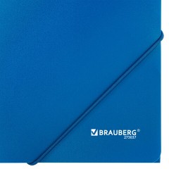 Папка на резинках А4 BRAUBERG UNIVERSAL, синяя, до 300 листов, 0,5 мм, 273037 - фото 5