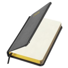 Ежедневник датированный 2026, МАЛЫЙ ФОРМАТ 100х150 мм, А6, BRAUBERG "Iguana", под кожу, черный, 117252 - фото 3