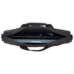 Сумка портфель BRAUBERG PRACTICAL с отделением для ноутбука 15,6", "Red line", черная, 29х40х7 см, 270829 - фото 8