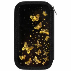 Пенал ЮНЛАНДИЯ, 2 отделения, ламинированный картон, конгрев, 19х11 см, "Golden", 273495 Пенал ЮНЛАНДИЯ, 2 отделения, ламинированный картон, конгрев, 19х11 см, "Golden", 273495 - фото 3