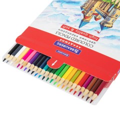 Карандаши цветные мягкие BRAUBERG АКАДЕМИЯ, 24 цвета, шестигранные, грифель 3 мм, натуральное дерево, 181866 Карандаши цветные мягкие BRAUBERG АКАДЕМИЯ, 24 цвета, шестигранные, грифель 3 мм, натуральное дерево, 181866 - фото 2