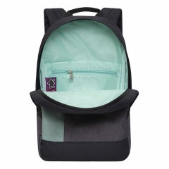 Рюкзак GRIZZLY школьный, укрепленная спинка, 1 отделение, для девочек, BLACK/MINT, 37,5х24х12 см, RXL-327-3/2 Рюкзак GRIZZLY школьный, укрепленная спинка, 1 отделение, для девочек, BLACK/MINT, 37,5х24х12 см, RXL-327-3/2 - фото 4