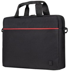 Сумка портфель BRAUBERG PRACTICAL с отделением для ноутбука 15,6", "Red line", черная, 29х40х7 см, 270829 - фото 2