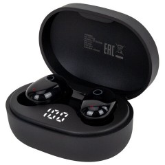 Наушники беспроводные TWS внутриканальные с микрофоном, SONNEN EP-BH25B, Bluetooth 5.3, черные, 514125 - фото 2
