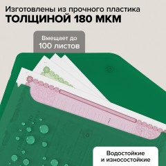 Папка-конверт с кнопкой КОМПЛЕКТ 10 шт., А4, А5 по 5 шт., цвета ассорти, BRAUBERG, 0,18 мм, 272868 Папка-конверт с кнопкой КОМПЛЕКТ 10 шт., А4, А5 по 5 шт., цвета ассорти, BRAUBERG, 0,18 мм, 272868 - фото 14