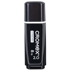 Флеш-диск 8 GB, CROMEX (КРОМЕКС) Standard USB 2.0, черный, 514157 - фото 2
