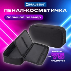 Пенал-органайзер BRAUBERG, 1 отделение, органайзер, полиэстер, 22х11,5x6 см, черный, 272309 Пенал-органайзер BRAUBERG, 1 отделение, органайзер, полиэстер, 22х11,5x6 см, черный, 272309 - фото 8