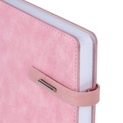 Ежедневник недатированный А5 138х213 мм BRAUBERG "Cowboy", под кожу, застежка 160 л., розовый, 116199 - фото 3