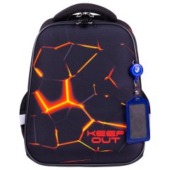 Ранец BRAUBERG FIT, 2 отделения, "Keep out", 38х27х14 см, 270617 Ранец BRAUBERG FIT, 2 отделения, "Keep out", 38х27х14 см, 270617 - фото 2
