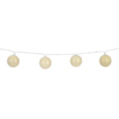 Электрогирлянда-нить комнатная 1,8 м, 16 LED, с насадками, вид: "Шарики", бронза, тёплый белый, на батарейках, ЗОЛОТАЯ СКАЗКА, 592558 - фото 7