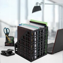 Лоток вертикальный для бумаг BRAUBERG "ULTRA", 240 мм, 6 отделений, сетчатый, сборный, черный, 238251 Лоток вертикальный для бумаг BRAUBERG "ULTRA", 240 мм, 6 отделений, сетчатый, сборный, черный, 238251 - фото 4