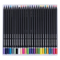 Карандаши цветные чёрное дерево BRAUBERG BLACK WOOD, 100 цветов, мягкий грифель 3 мм, 182045 - фото 5