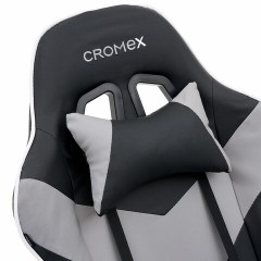 Кресло компьютерное CROMEX "Wave GM-145", вибромассаж, подножка, подушки, экокожа, черное/серое, 532956 Кресло компьютерное CROMEX "Wave GM-145", вибромассаж, подножка, подушки, экокожа, черное/серое, 532956 - фото 10