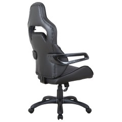 Кресло компьютерное BRABIX "Nitro GM-001", ткань, экокожа, черное, 531817 Кресло компьютерное BRABIX "Nitro GM-001", ткань, экокожа, черное, 531817 - фото 5