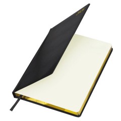 Еженедельник датированный 2026, БОЛЬШОЙ ФОРМАТ 210х297 мм, А4, BRAUBERG "Iguana", под кожу, черный, 117153 - фото 4