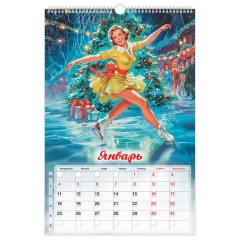 Календарь на гребне с ригелем 2027 г., 30х45 см, BRAUBERG, "Советские плакаты", 118375 - фото 3