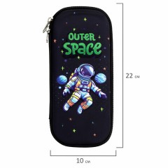 Пенал ЮНЛАНДИЯ, 1 отделение, карман, полиэстер/EVA, 22х10х5 см, "Outer space", 273192 Пенал ЮНЛАНДИЯ, 1 отделение, карман, полиэстер/EVA, 22х10х5 см, "Outer space", 273192 - фото 7