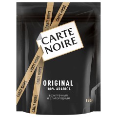 Кофе растворимый Carte Noire Ориджинал сублимированный, пакет 150г